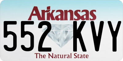 AR license plate 552KVY