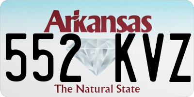 AR license plate 552KVZ