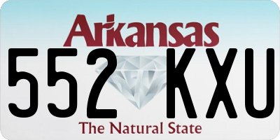 AR license plate 552KXU