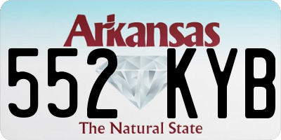 AR license plate 552KYB