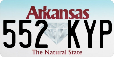 AR license plate 552KYP