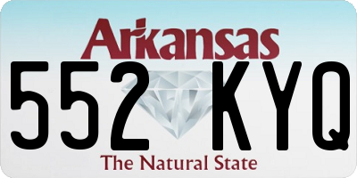 AR license plate 552KYQ
