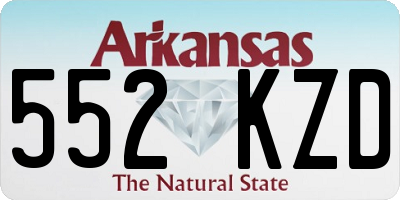 AR license plate 552KZD