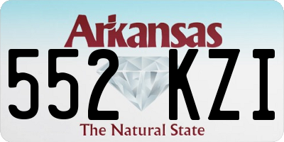 AR license plate 552KZI