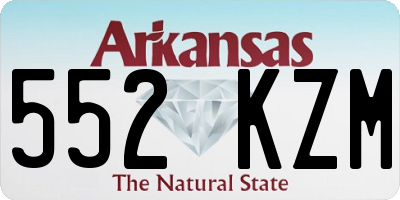 AR license plate 552KZM