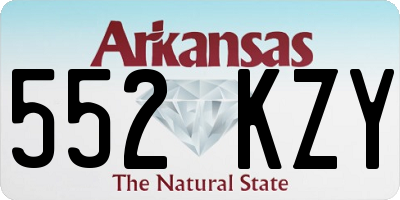 AR license plate 552KZY
