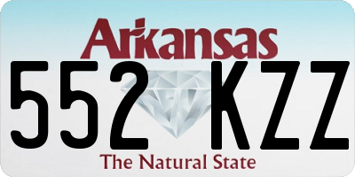 AR license plate 552KZZ
