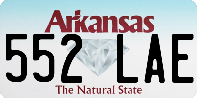 AR license plate 552LAE