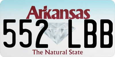 AR license plate 552LBB
