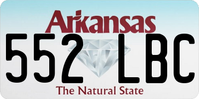 AR license plate 552LBC