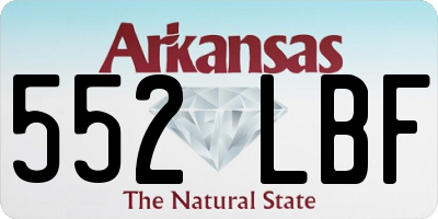 AR license plate 552LBF