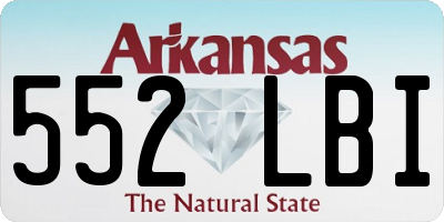 AR license plate 552LBI