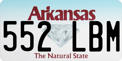 AR license plate 552LBM