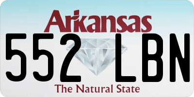 AR license plate 552LBN