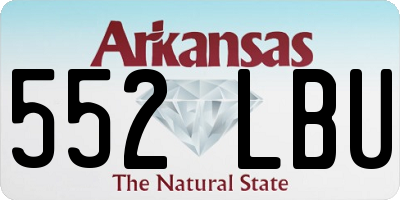 AR license plate 552LBU