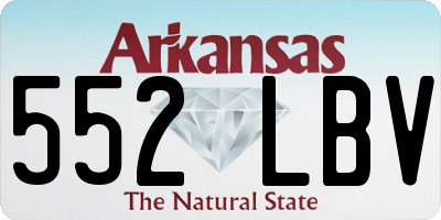 AR license plate 552LBV