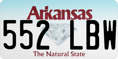 AR license plate 552LBW