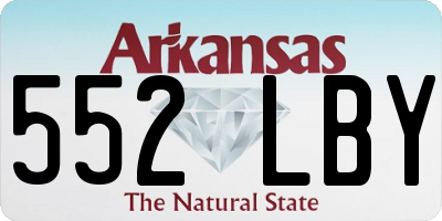 AR license plate 552LBY