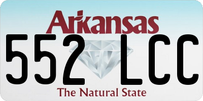 AR license plate 552LCC