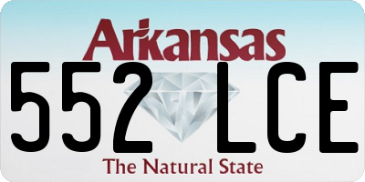 AR license plate 552LCE