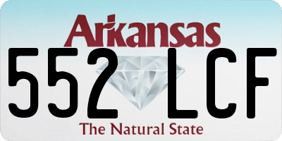 AR license plate 552LCF