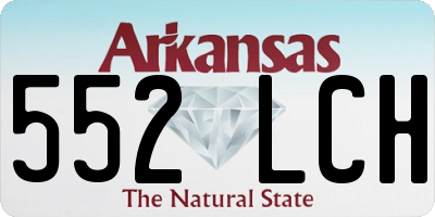 AR license plate 552LCH