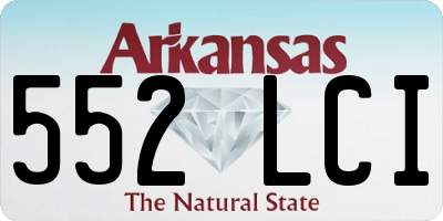 AR license plate 552LCI