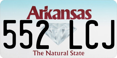 AR license plate 552LCJ