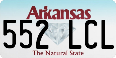 AR license plate 552LCL