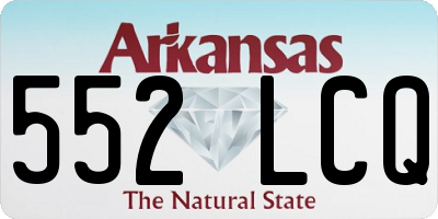 AR license plate 552LCQ