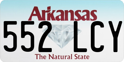 AR license plate 552LCY