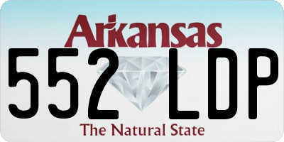 AR license plate 552LDP