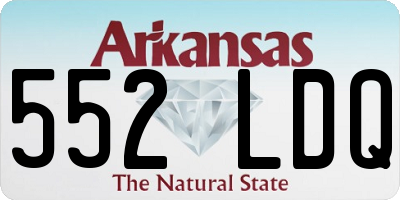 AR license plate 552LDQ