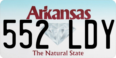 AR license plate 552LDY
