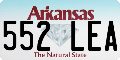 AR license plate 552LEA