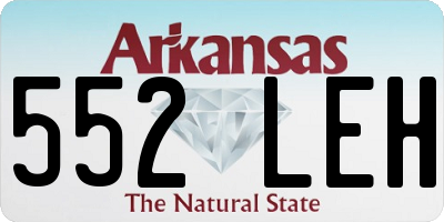 AR license plate 552LEH