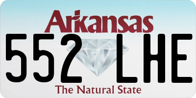 AR license plate 552LHE