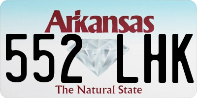 AR license plate 552LHK