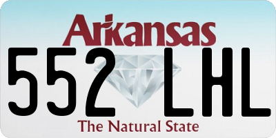 AR license plate 552LHL