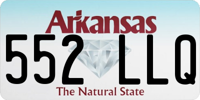AR license plate 552LLQ