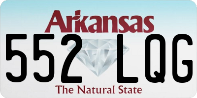AR license plate 552LQG
