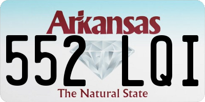 AR license plate 552LQI