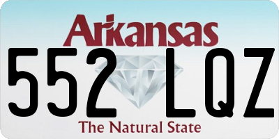 AR license plate 552LQZ