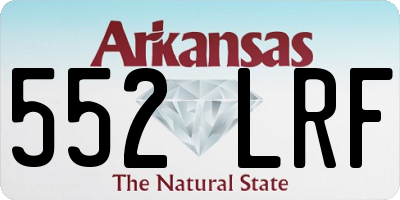 AR license plate 552LRF