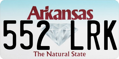 AR license plate 552LRK