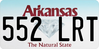 AR license plate 552LRT