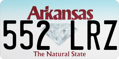 AR license plate 552LRZ