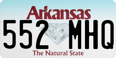 AR license plate 552MHQ