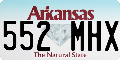 AR license plate 552MHX