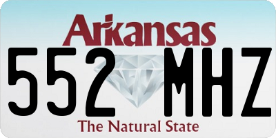 AR license plate 552MHZ